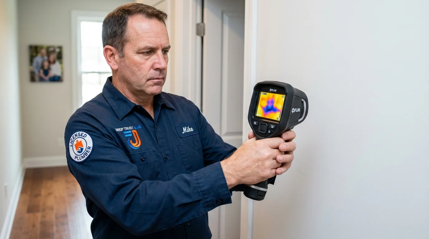 Thermal imaging leak detection by Johns Plumbing LLC in Fair Haven